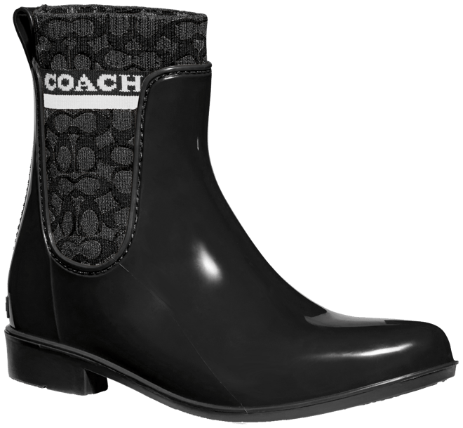 Coach Women's Rivington Rain Boots - Black