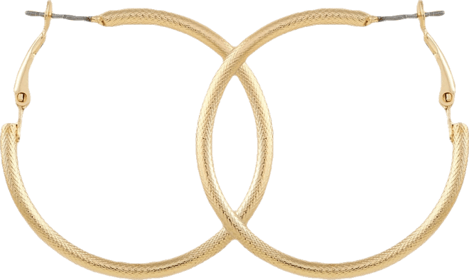 Women's Textured Hoop Earring