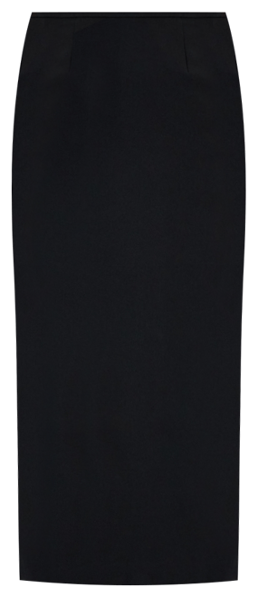 Women's Stretch Crepe Column Midi Skirt