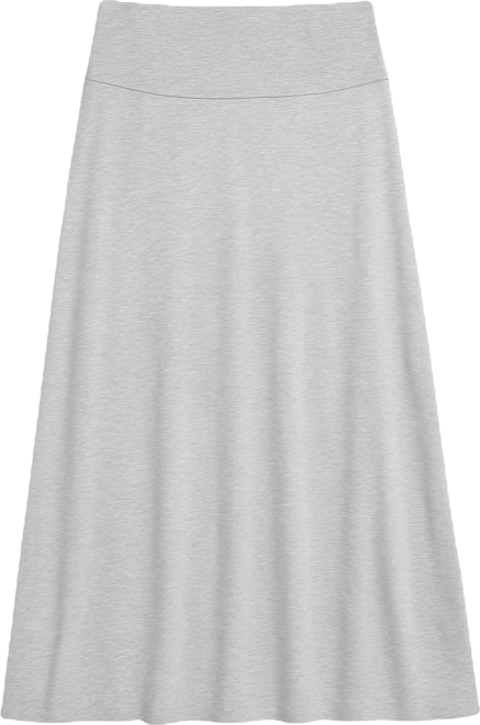 Women's Elastic Waist Maxi Skirt