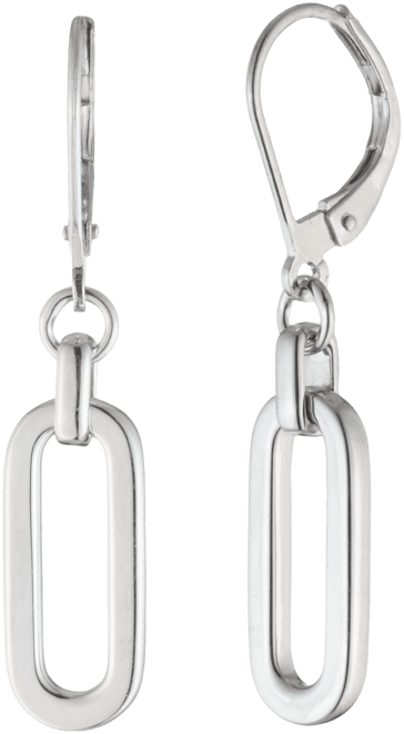 Lauren  Sterling Silver Link Drop Earring