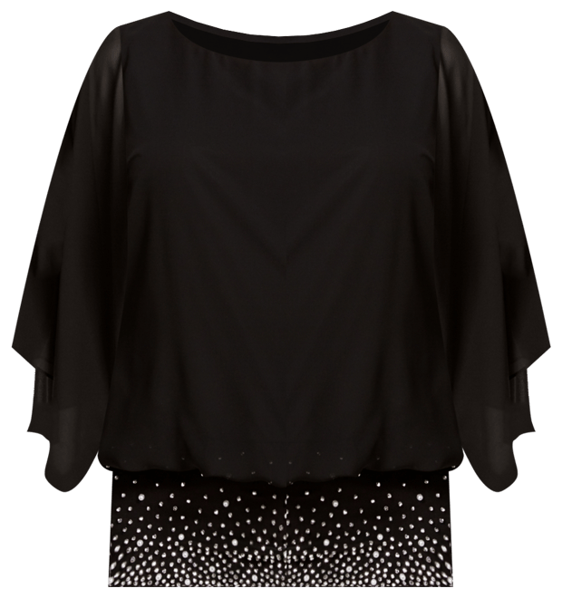 【新品】MEDI DECALCOMANIA CHIFFON BLOUSE 黒 MEDI DECALCOMANIA CHIFFON BLOUSE