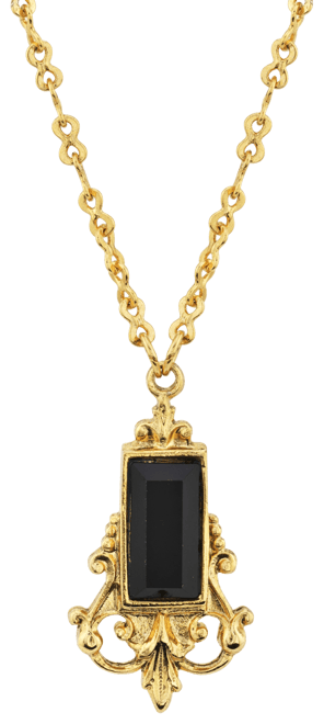 14K Gold-tone Pendant Necklace