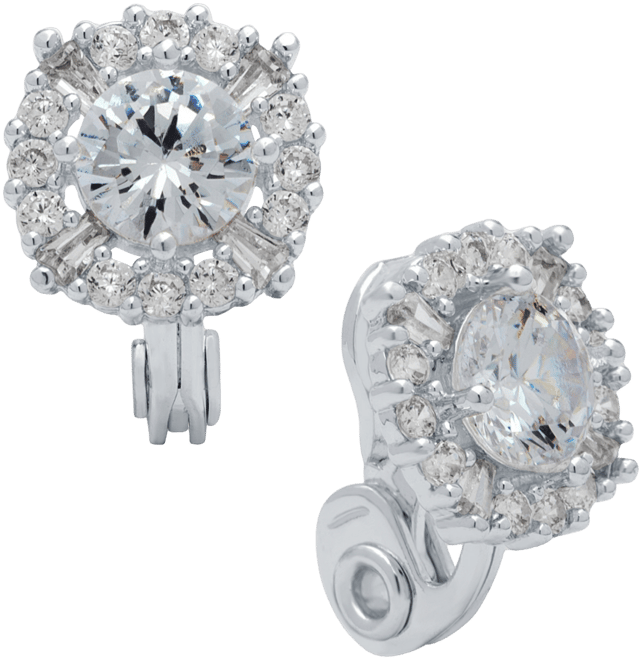 Anne Klein Crystal Stud E Z Comfort Clip on Earrings Macy s
