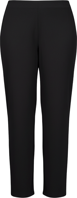 Plus Size Slim-Leg Crepe Pants