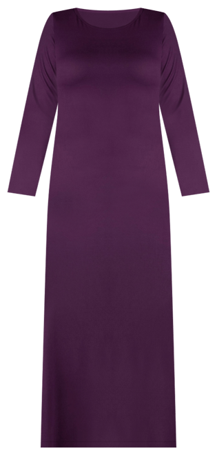 Women's Plus Size Side Slit Fitted Maxi Dress