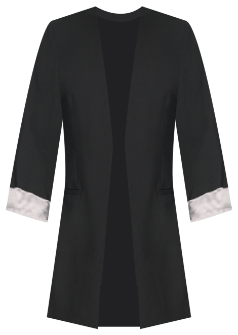 Women's Roll Sleeve Open Front Blazer, Regular and Petite