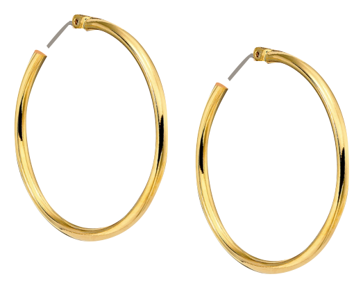 Lauren Ralph Lauren Gold-Tone Hoop Earrings 8224241 - Macy's