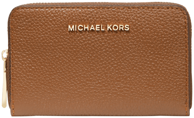 Michael Kors Jet Set Signature MK Logo Small Zip Around Card Case