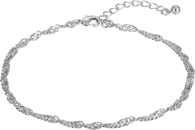Women's Silver-Tone Chain Anklet