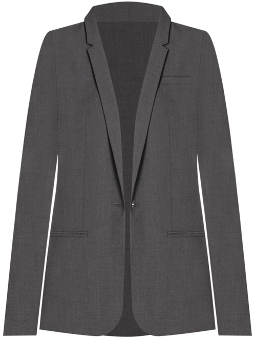 One-Button Blazer, Regular and Petite Sizes