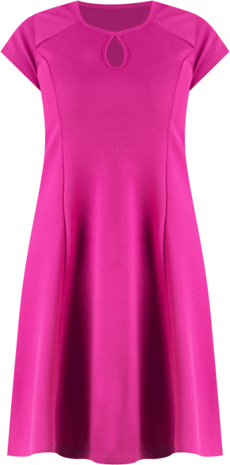 Plus Size Keyhole Neck Dress