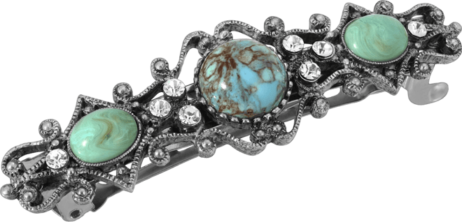 Women's Silver-Tone Stones Barrette