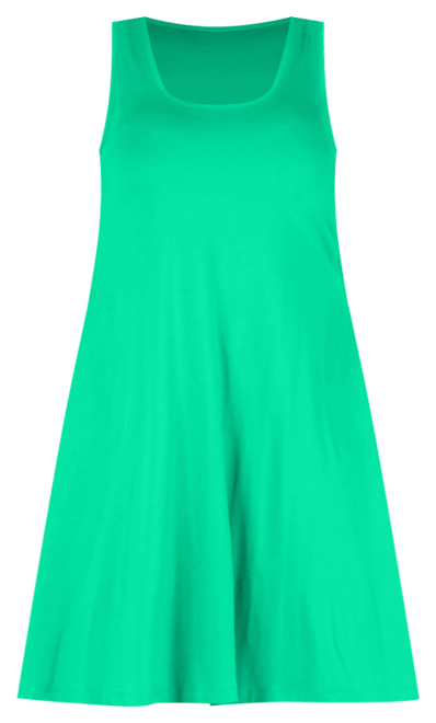 Plus Size Fit and Flare Knee Length Tank Dress