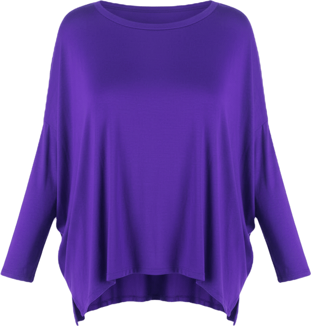 Women's Plus Size Oversized Long Sleeves Dolman Top