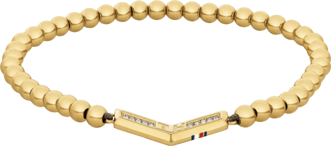 Women's Gold-Tone Bead Bracelet