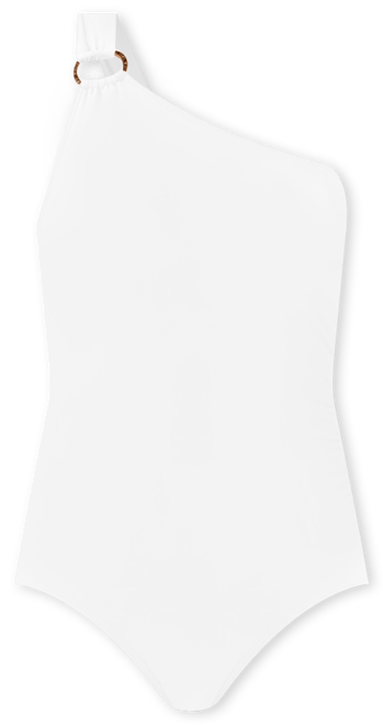 Michael  Embellished One-Shoulder Underwire One-Piece Swimsuit