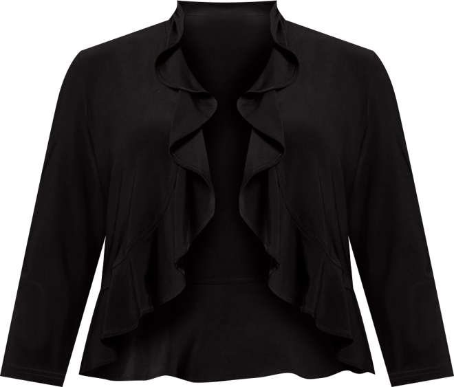 Plus Size Ruffled Bolero