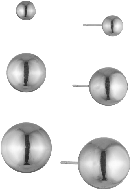 Metal ball stud earrings hotsell