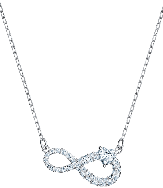 Infinity necklace discount silver swarovski