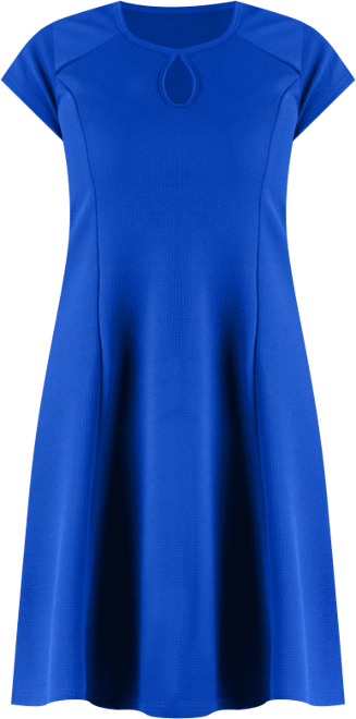 Plus Size Keyhole Neck Dress