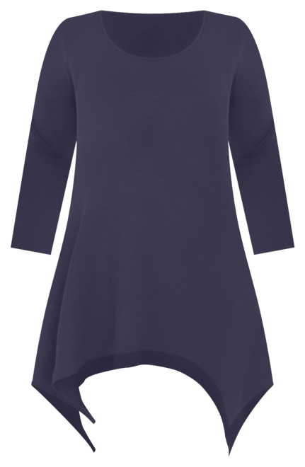 Plus Size Makayla Scoop Neck Tunic Top