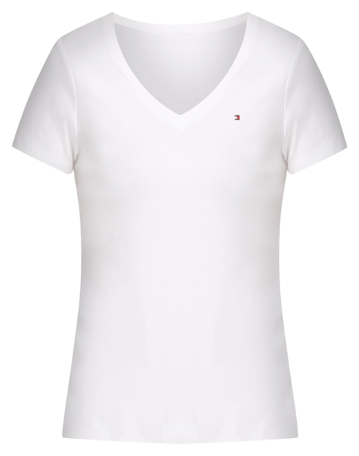 V neck tommy hilfiger t shirts clearance women's