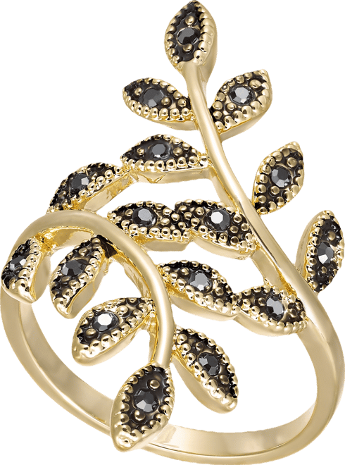 Crystal Leaf Wrap Ring, Created for Macy's