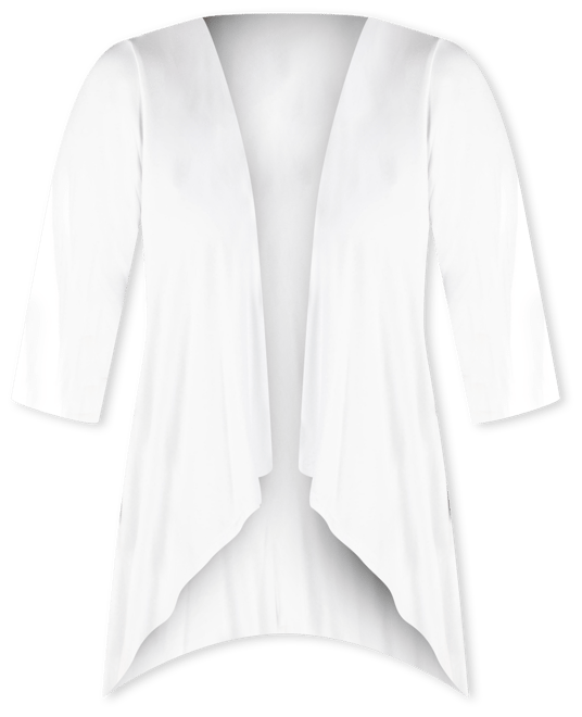 Elbow Length Sleeve Plus Size Open Cardigan