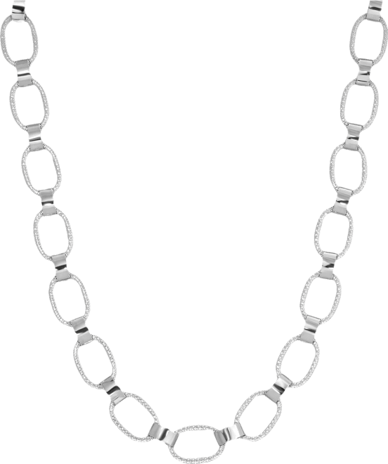 Women's Silver Tone Link Necklace