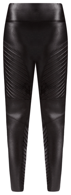 SPANX Faux Leather Moto Leggings, Regular & Petite - Macy's