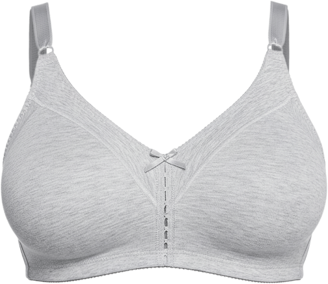 Double Support Cotton Wireless Bra with Cool Comfort 3036