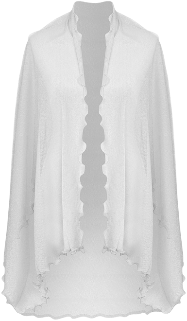 Ruffle-Edge Metallic Evening Wrap, Created for Macy's