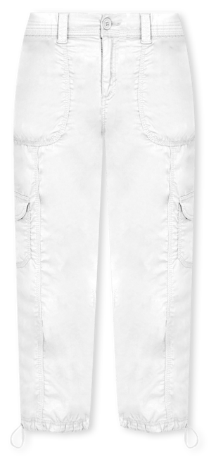 Women's white cargo capri on sale pants