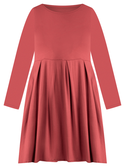 Women's Plus Size Fit and Flare Midi Dress