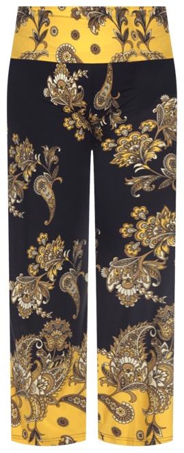 Plus Size Floral Paisley Printed Palazzo Pants