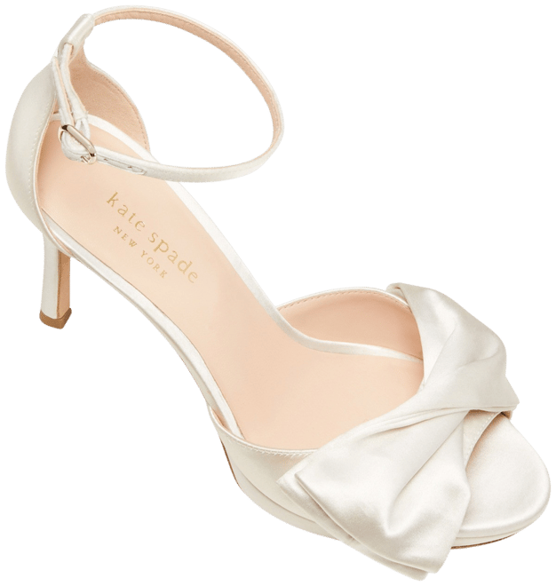 kate spade new york Women's Bridal Satin Evening Dress Heels - Macy's