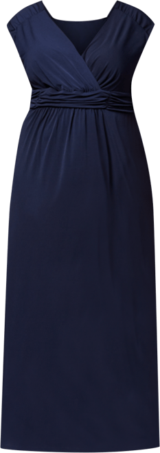 Plus Size Ruched Empire Maxi Dress