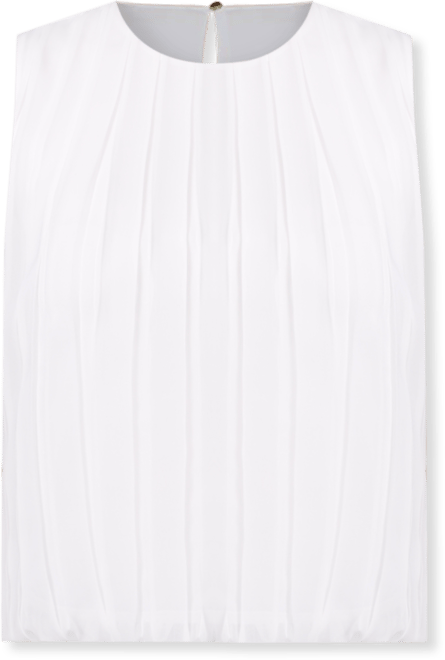 Sleeveless Pleated Blouse