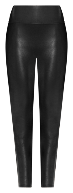 SPANX Faux Leather Shiny MOTO LEGGINGS-20136R-BLACK-Size XS-VGUC!