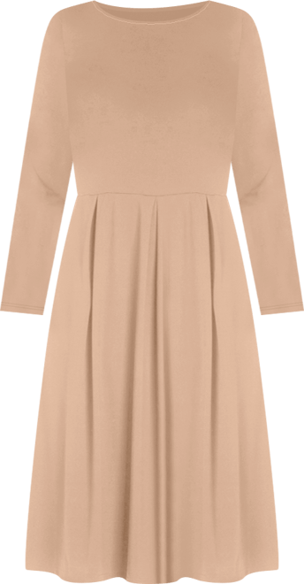 Women's Midi Length Fit and Flare Dress