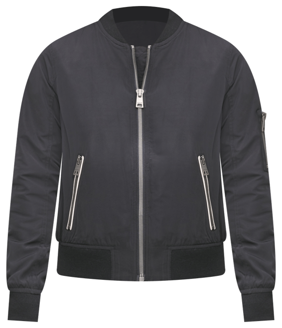Women's Lightweight Zip-Detail Bomber Jacket