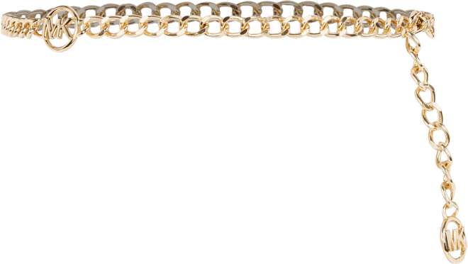 Michael  Women's Mk Logo Metal Chain Belt