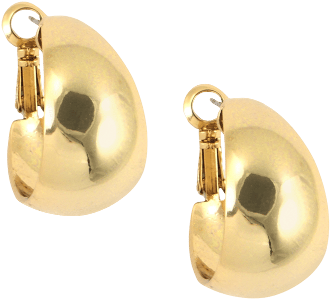 3/4" Medium Band Small Hoop Earrings