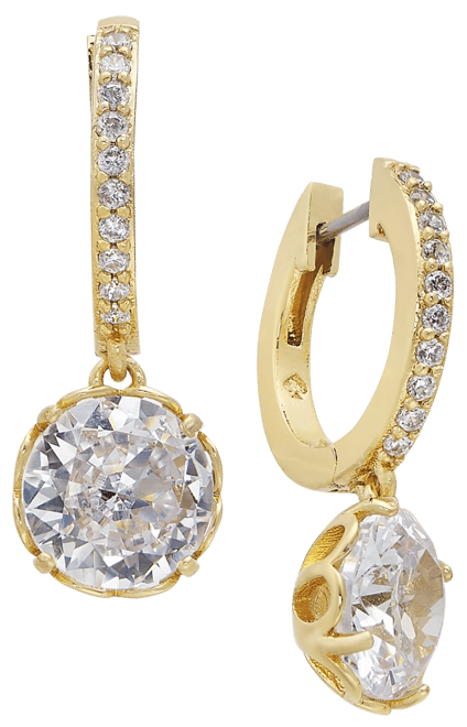 Crystal Huggie Hoop Earrings