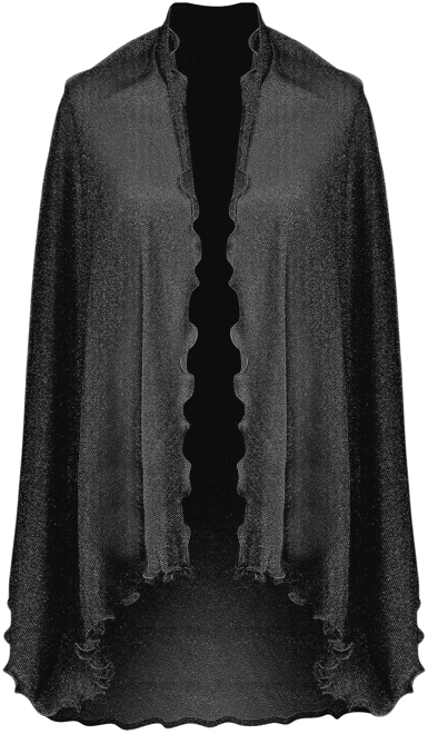 Ruffle-Edge Metallic Evening Wrap, Created for Macy's