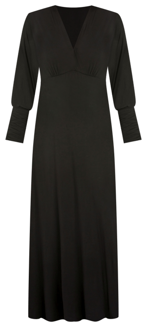 Women's V-Neck Long Sleeve Maxi Dress