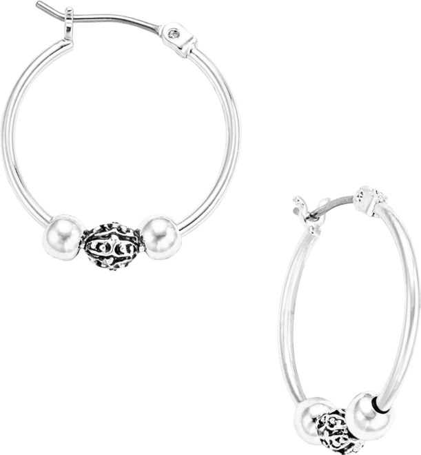 Beaded Hoop Earrings