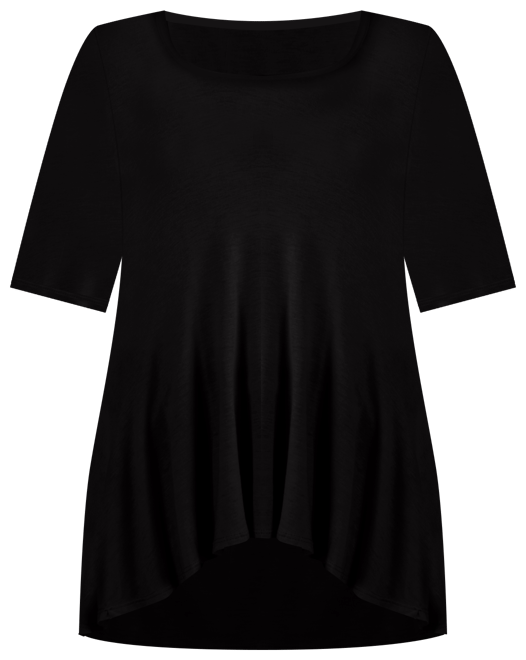 Women's Elbow Sleeve Swing Tunic Top