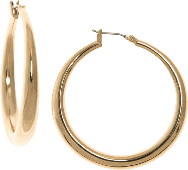 【Lauren Ralph Lauren】Gold-Tone Chain Link Hoop ピアス☆ Lauren Ralph Lauren】Gold-Tone Chain Link Hoop ピアス☆